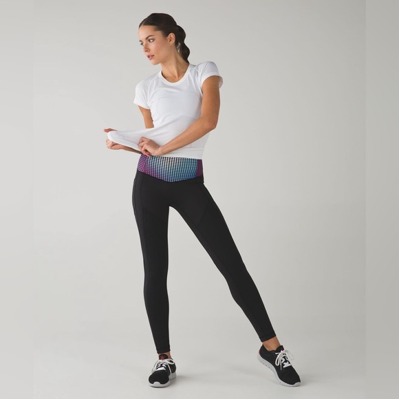 Lululemon all the right places pant black cosmic dot multi size 6 - Picture 1 of 9